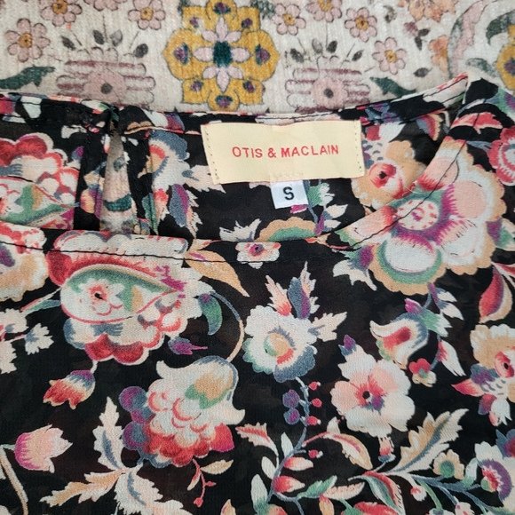 OTIS & MACLAIN Blouse | size Small | Vintage Style | Retro Floral Hyperfeminine - Picture 4 of 8